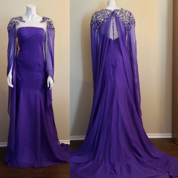 Game of Thrones Cape Dress - Queens Style Sz 12 - Picture 1 of 8